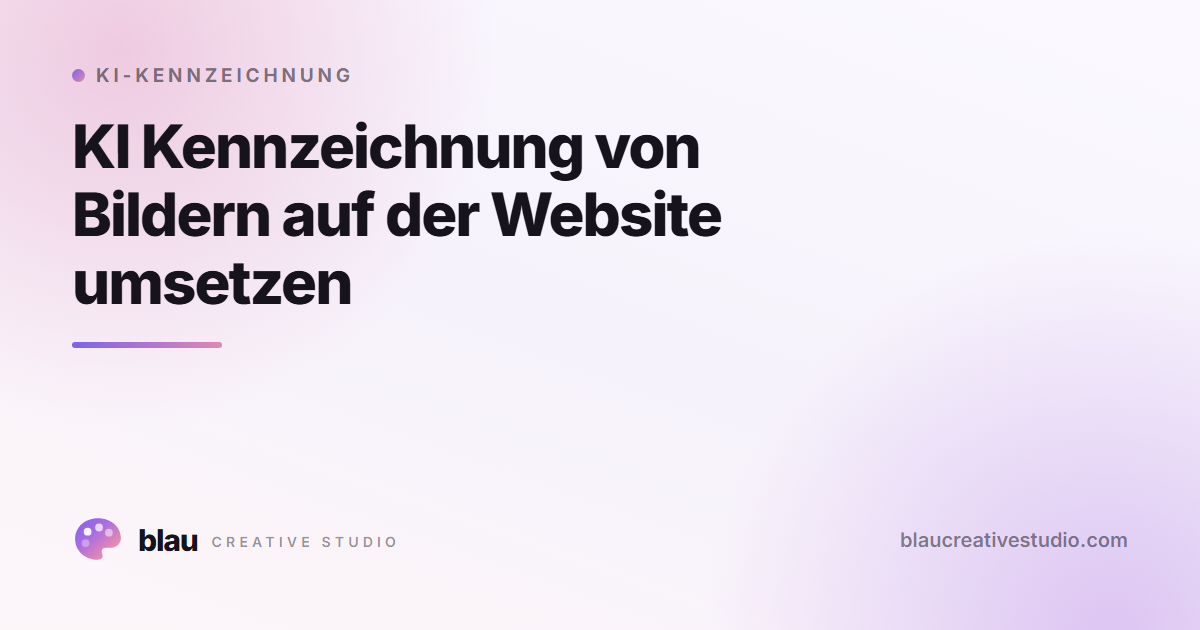 KI Kennzeichnung von Bildern auf der Website umsetzen