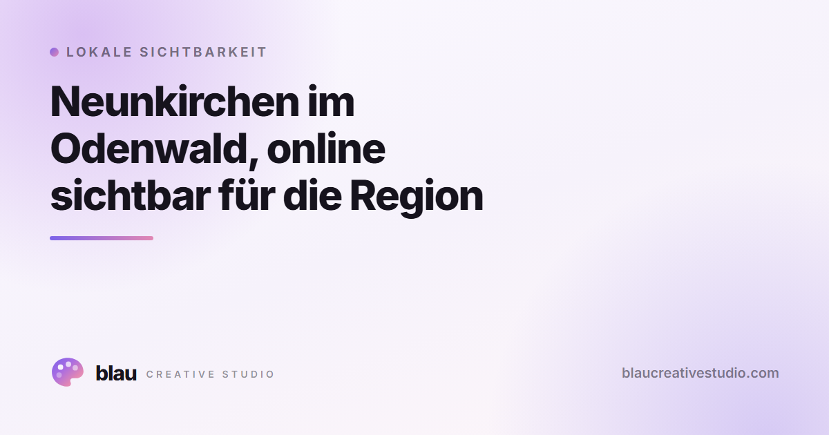 Neunkirchen im Odenwald, online sichtbar für die Region