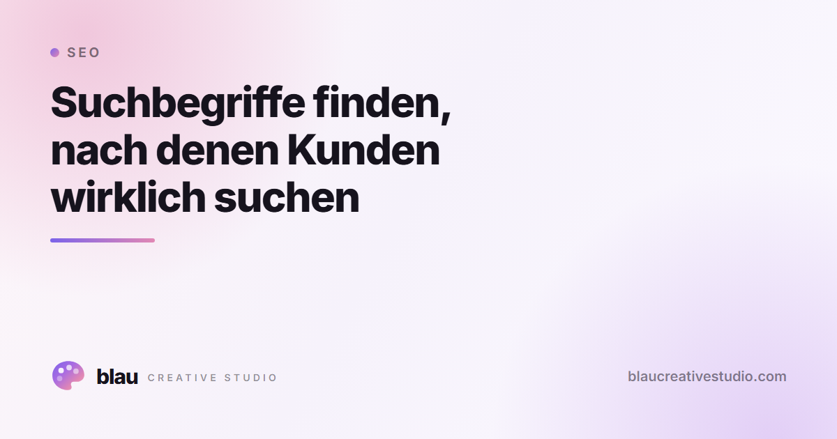 Suchbegriffe finden, nach denen Kunden wirklich suchen