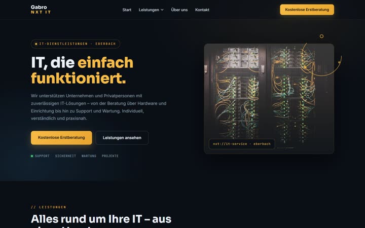 NXT-IT, Website von Blau Creative Studio
