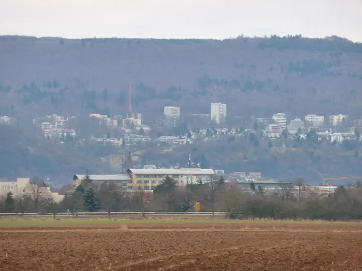 Blick auf den Heidelberger Stadtteil Boxberg
