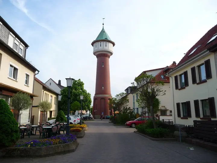 Wasserturm - Wahrzeichen der Stadt Eppelheim (Baden-Württemberg, Deutschland)