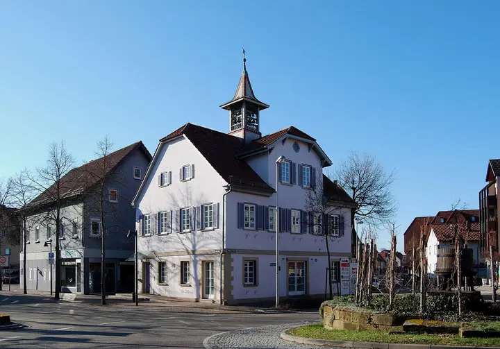 Das Alte Rathaus in Flein, Baden-Württemberg.