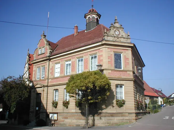 Rathaus von Langenbrettach-Brettach, erbaut 1888