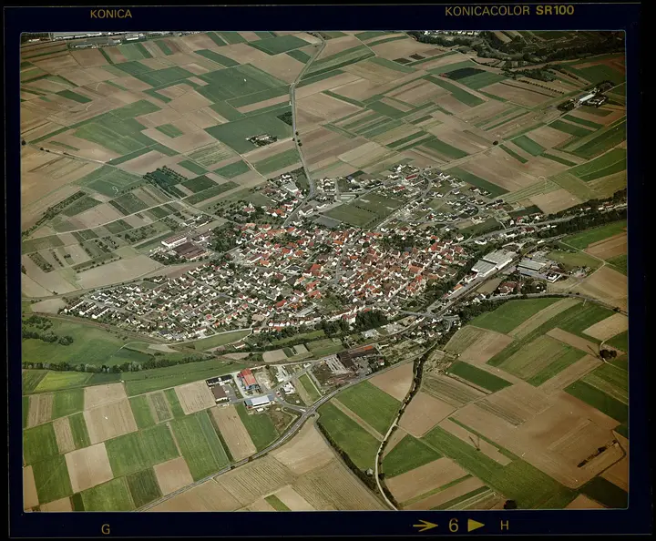 Luftbild von Meimsheim - Staatsarchiv Sigmaringen - Archivalieneinheit N 1/96 T 1 Nr. 857