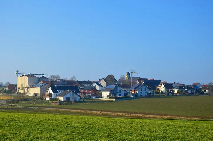 Obergriesheim von Süden aus gesehen