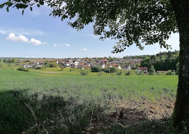 Sattelbach bei Mosbach, Ansicht aus Süden